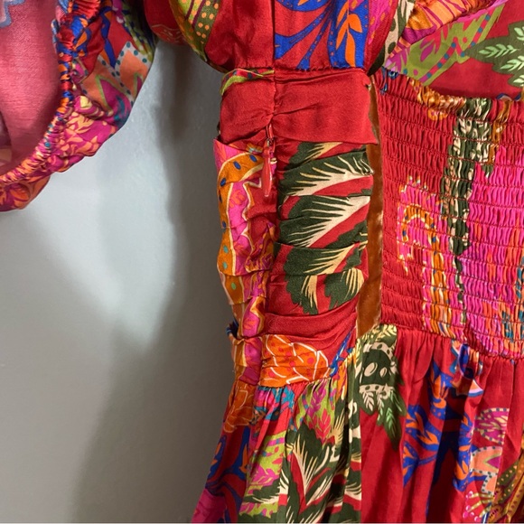 FARM Rio Mystic Bush Midi Dress Floral Tropical Colorful‎ Medium - Picture 9 of 10